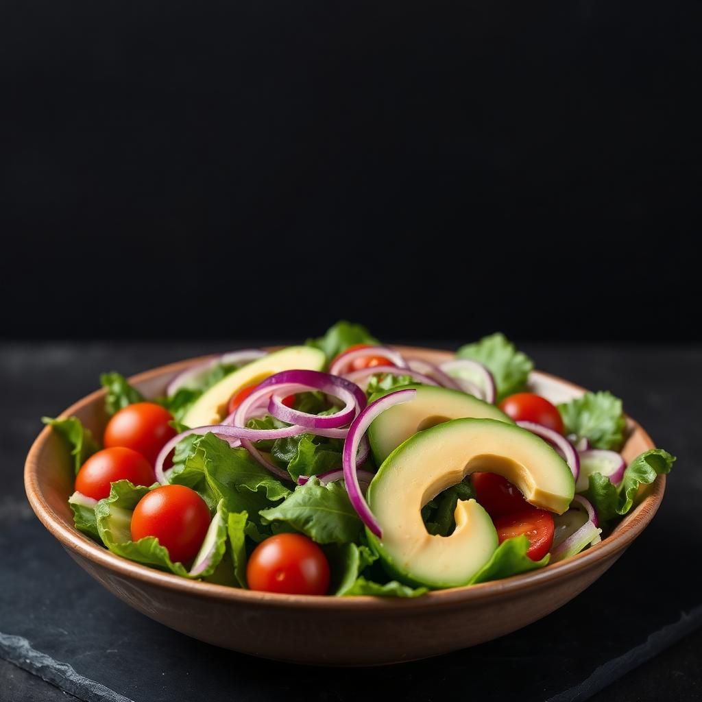 Gemischter Salat mit Avocado
